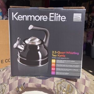 Kenmore Elite Black Whistling Tea Kettle
